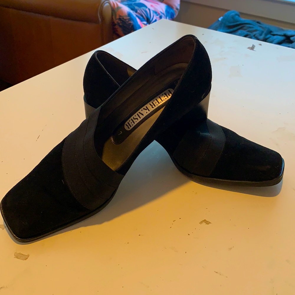 Peter Kaiser Black Dress Shoes, Size 7